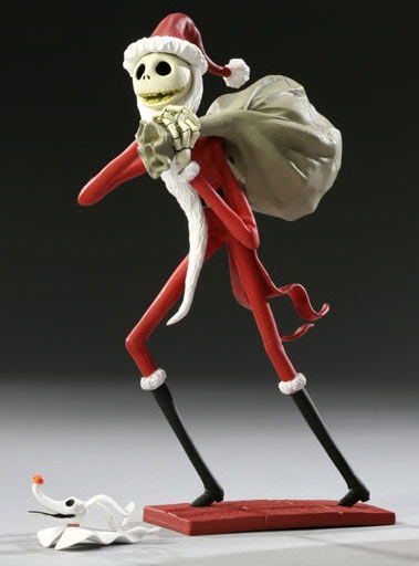 The Nightmare Before Christmas Pre-Painted Desktop PVC Figure: Santa Jack & Zero image 2