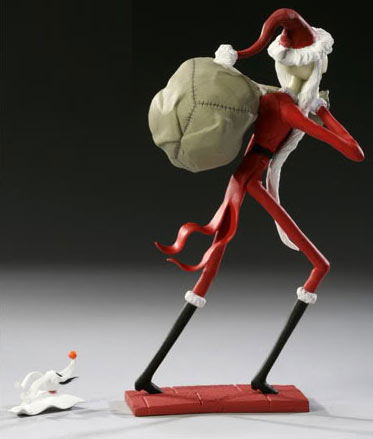 The Nightmare Before Christmas Pre-Painted Desktop PVC Figure: Santa Jack & Zero image 3