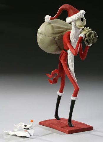 The Nightmare Before Christmas Pre-Painted Desktop PVC Figure: Santa Jack & Zero image 4