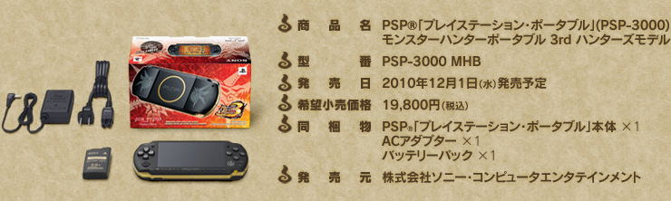 Monster Hunter Portable 3rd Special Model (PSP-3000 Bundle) image 2