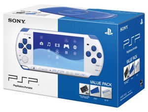 PSP PlayStation Portable Slim & Lite - White/Blue (PSPJ-30018)_