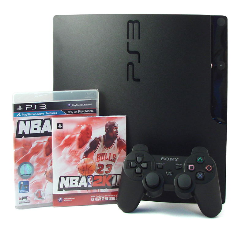PlayStation3 Slim Console - NBA 2k11 Value Pack (HDD 320GB Black Model) - 220V image 1