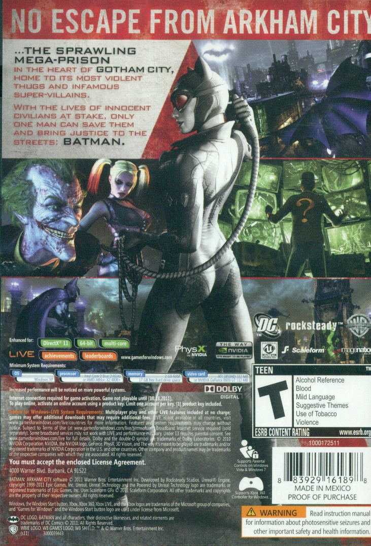 Batman: Arkham City (DVD-ROM) image 2