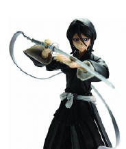 Bleach Play Arts Kai Pre-Painted Action Figure: Kuchiki Rukia image 3