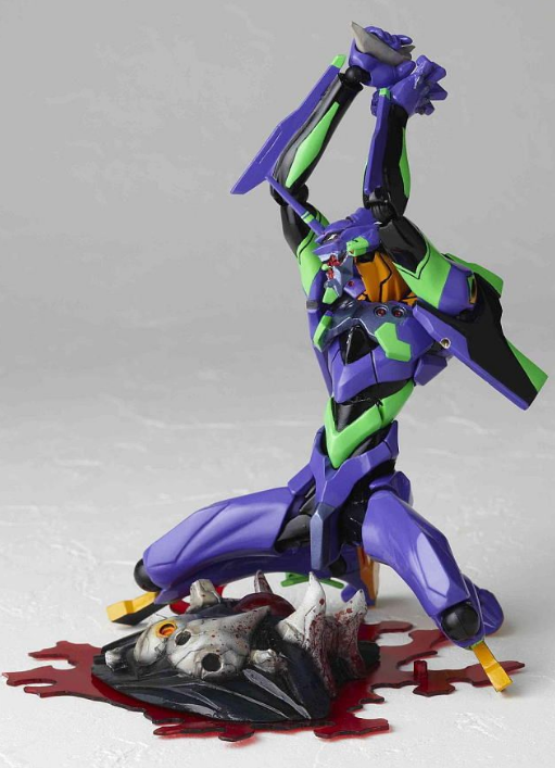 Revoltech Series No. 100 - Rebuild of Evangelion Pre-Painted PVC Figure: EVA Test Type-01 image 4
