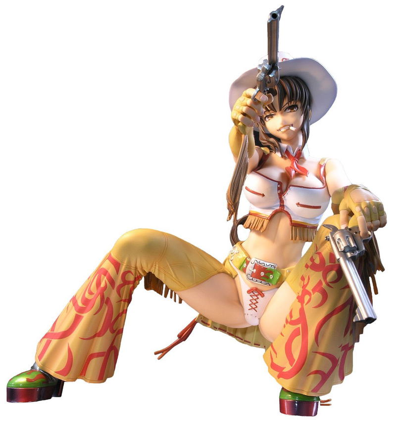 Black Lagoon 1/4 Scale Pre-Painted PVC Figure: Revy Cowgirl Ver. image 1
