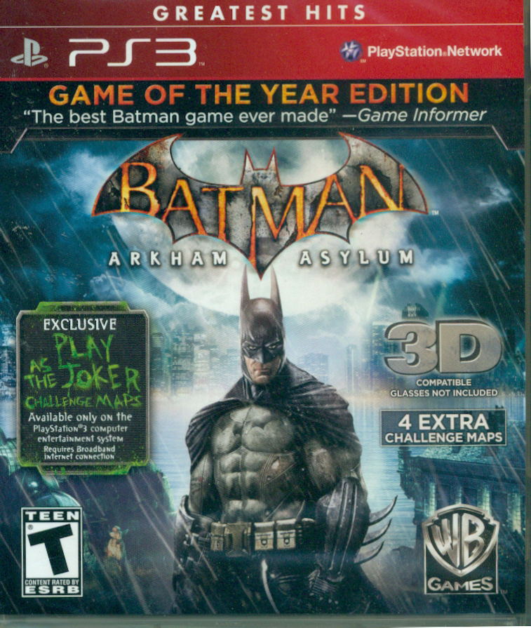 Batman: Arkham Asylum [Game of the Year Edition 3D] (Greatest Hits) image 1
