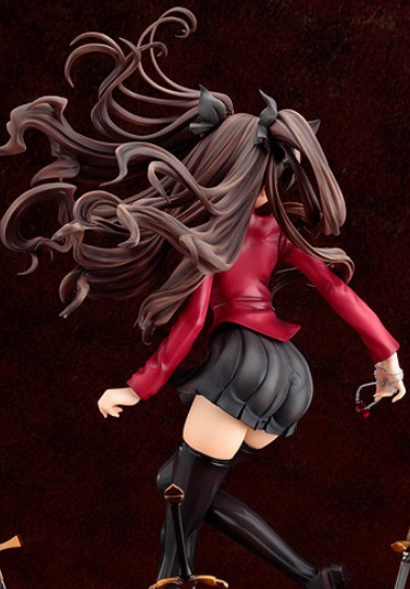 Fate/stay Night Unlimited Blade Works 1/7 Scale Pre-Painted PVC Figure: Tohsaka Rin image 4