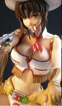 Black Lagoon 1/4 Scale Pre-Painted PVC Figure: Revy Cowgirl Ver.