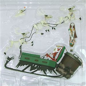 The Nightmare Before Christmas Pre-Painted Desktop PVC Figure: Santa Jack & Sleigh