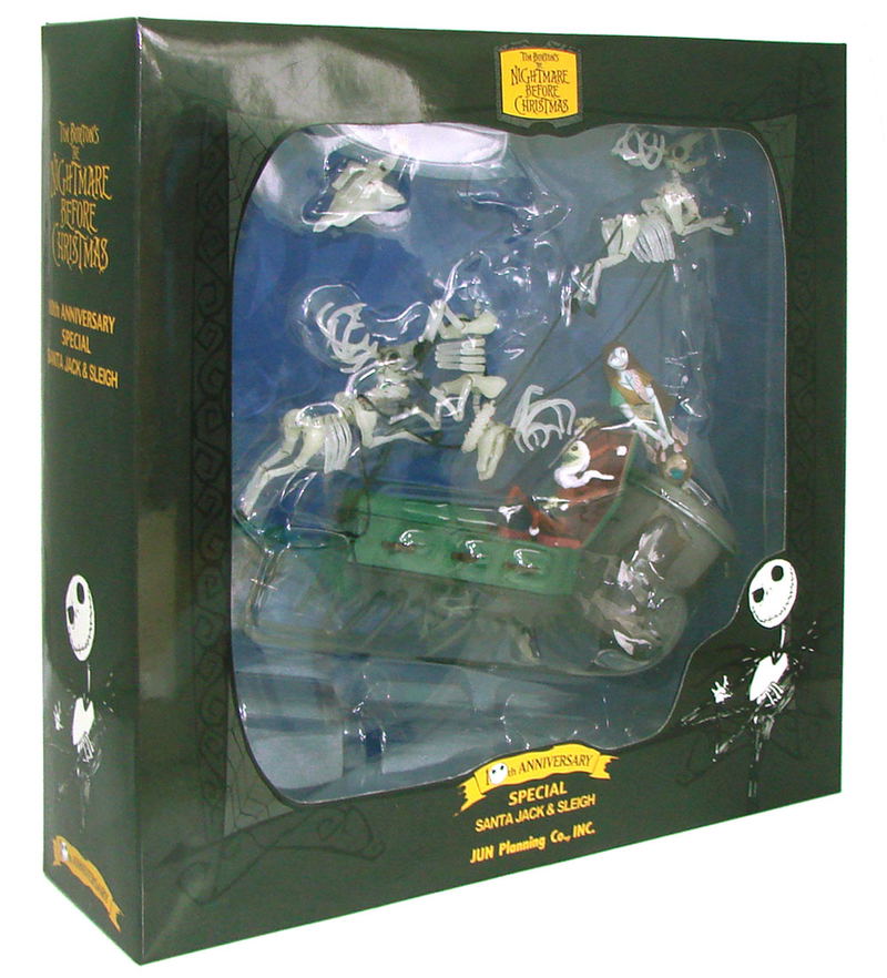The Nightmare Before Christmas Pre-Painted Desktop PVC Figure: Santa Jack & Sleigh image 3