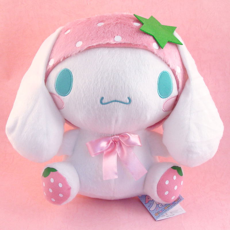 Cinnamoroll Fruits Plush Doll: Pink Strawberry Cinnamoroll image 1