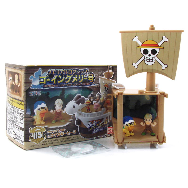 One Piece Memorial Log Ship Going Merry Pre-Painted Candy Toy image 1