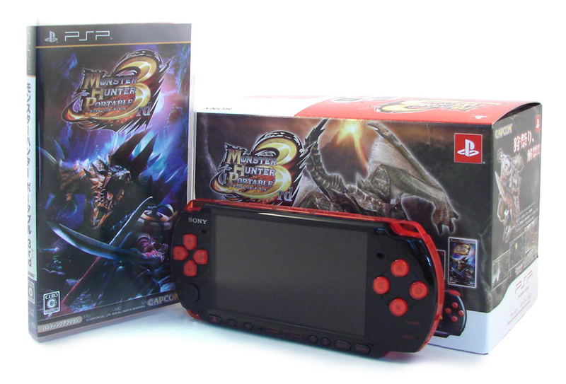 Monster Hunter Portable 3rd Special Model - Black/Red  (PSP-3000 Bundle) image 1
