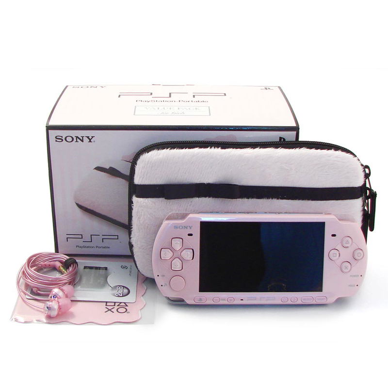 PSP PlayStation Portable Slim & Lite - Blossom Pink Value Pack for Girls (PSPJ-30019) image 1