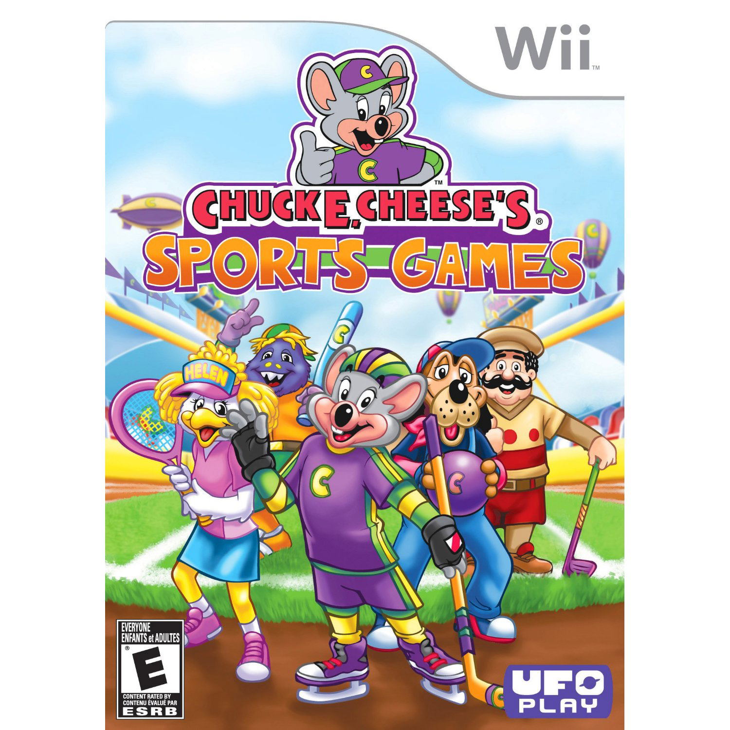 Chuck E. Cheese's Sports Games For Nintendo Wii