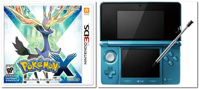 Pokemon X with Nintendo 3DS (Play-Asia.com Starter Bundle Set) image 1