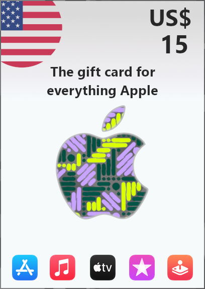 Apple Gift Card 15 USD | US Account <span class="ext ext_digital">digital</span> image 1