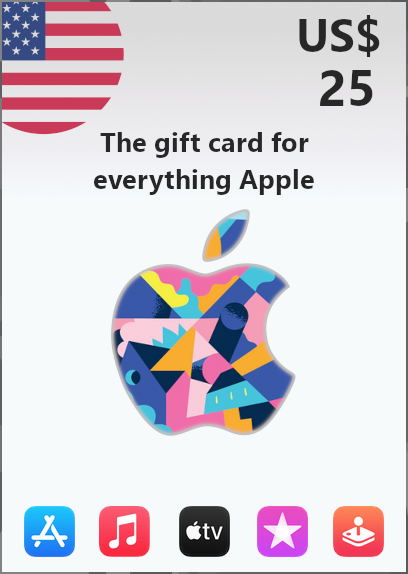 Apple Gift Card 25 USD | US Account <span class="ext ext_digital">digital</span> image 1