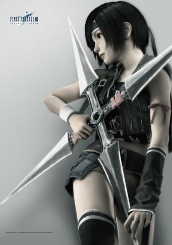 Final Fantasy VII Advent Children Wall Scroll Poster - Yuffie Kisaragi image 1