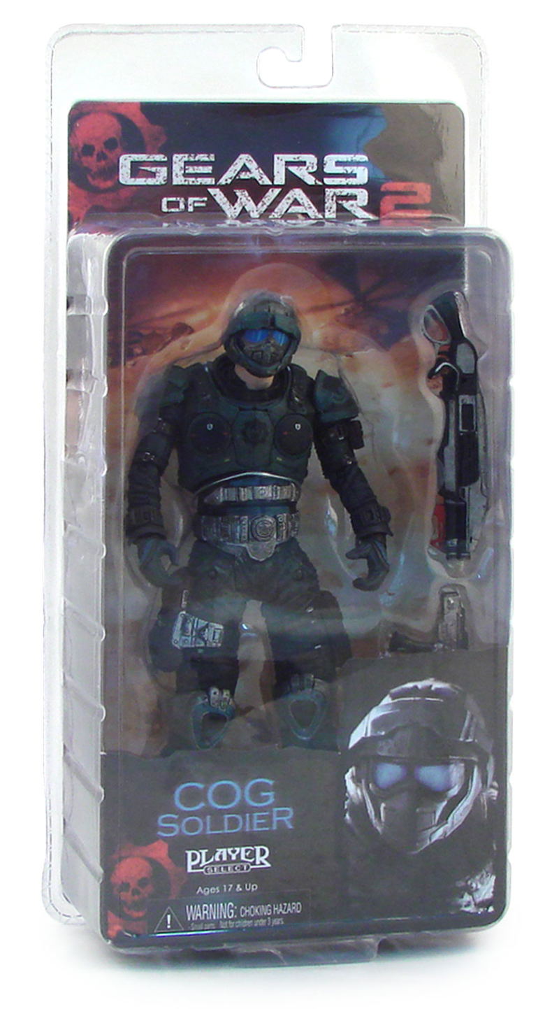 Gears of War 2 Pre-Painted Action Figure: Cog Soldier image 2