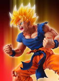 Super Figure Art Collection Dragon Ball Kai: Super Saiyajn Son Gokou Ver.2 Clear Hair (Re-run) thumbnail 3