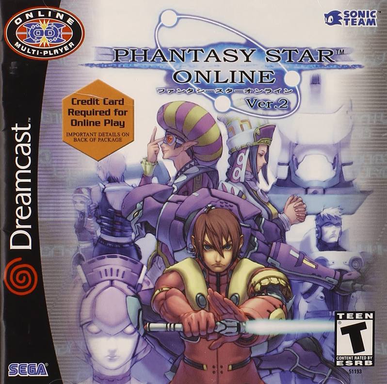 Phantasy Star Online Version 2 For Dreamcast 