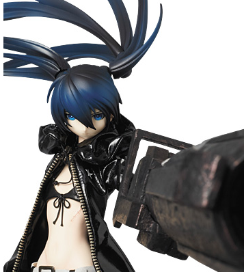 Real Action Heroes - Black Rock Shooter Pre-Painted Action Figure: Black Rock Shooter image 2