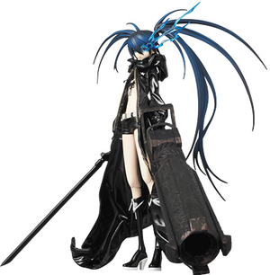 Real Action Heroes - Black Rock Shooter Pre-Painted Action Figure: Black Rock Shooter_