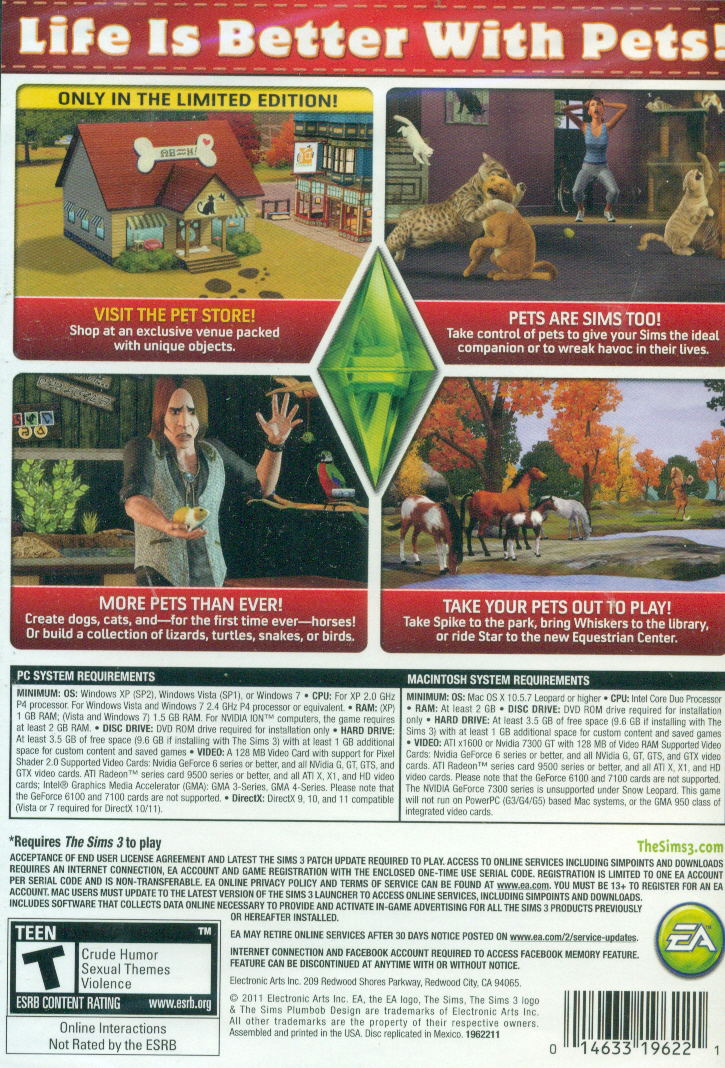 The Sims 3: Pets (Limited Edition) (DVD-ROM) image 2