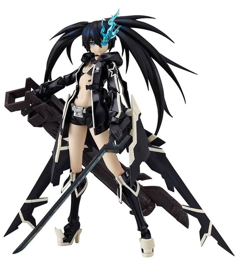 Black Rock Shooter Non Scale Pre-Painted PVC Figure: figma BRS2035 image 1