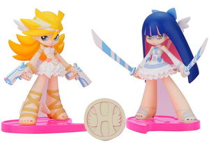 Twin Pack+ Panty & Stocking with Garterbelt Non Scale Pre-Painted PVC Figure: Panty & Stocking with Heaven Coin (Angel Ver.)_