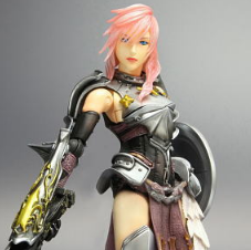 Final Fantasy XIII-2 Play Arts Kai Pre-Painted Figure: Lightning