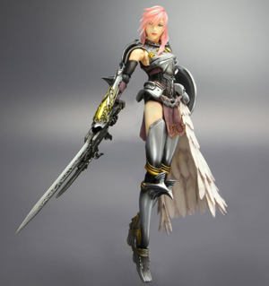 Final Fantasy XIII-2 Play Arts Kai Pre-Painted Figure: Lightning