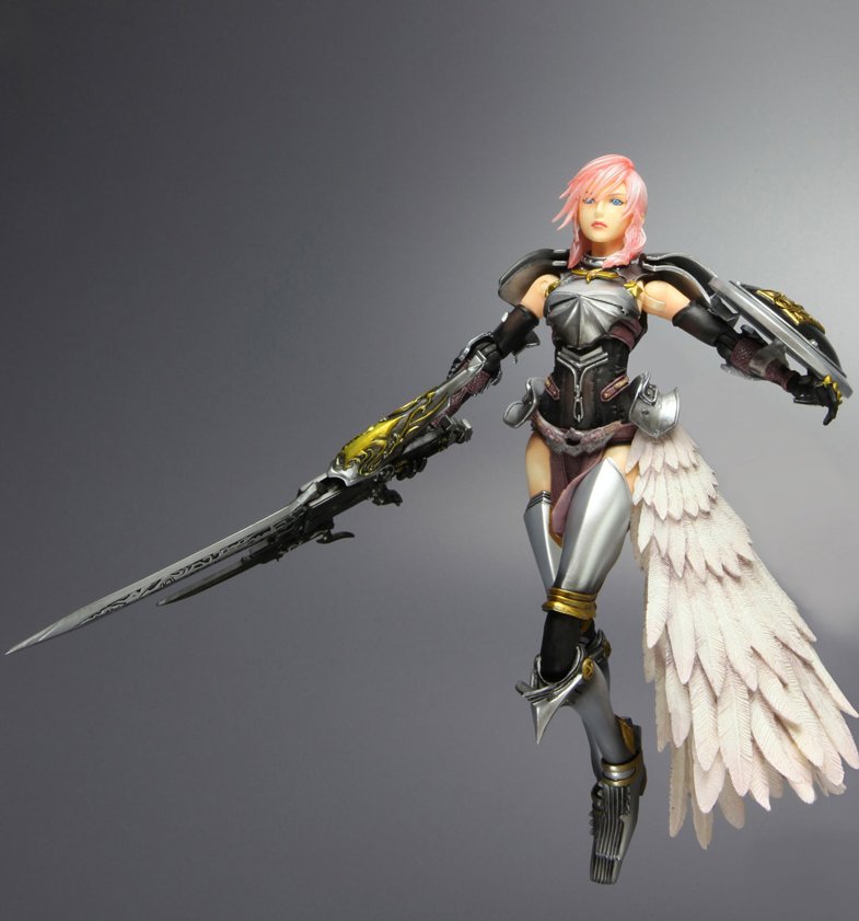 Final Fantasy XIII-2 Play Arts Kai Pre-Painted Figure: Lightning image 5