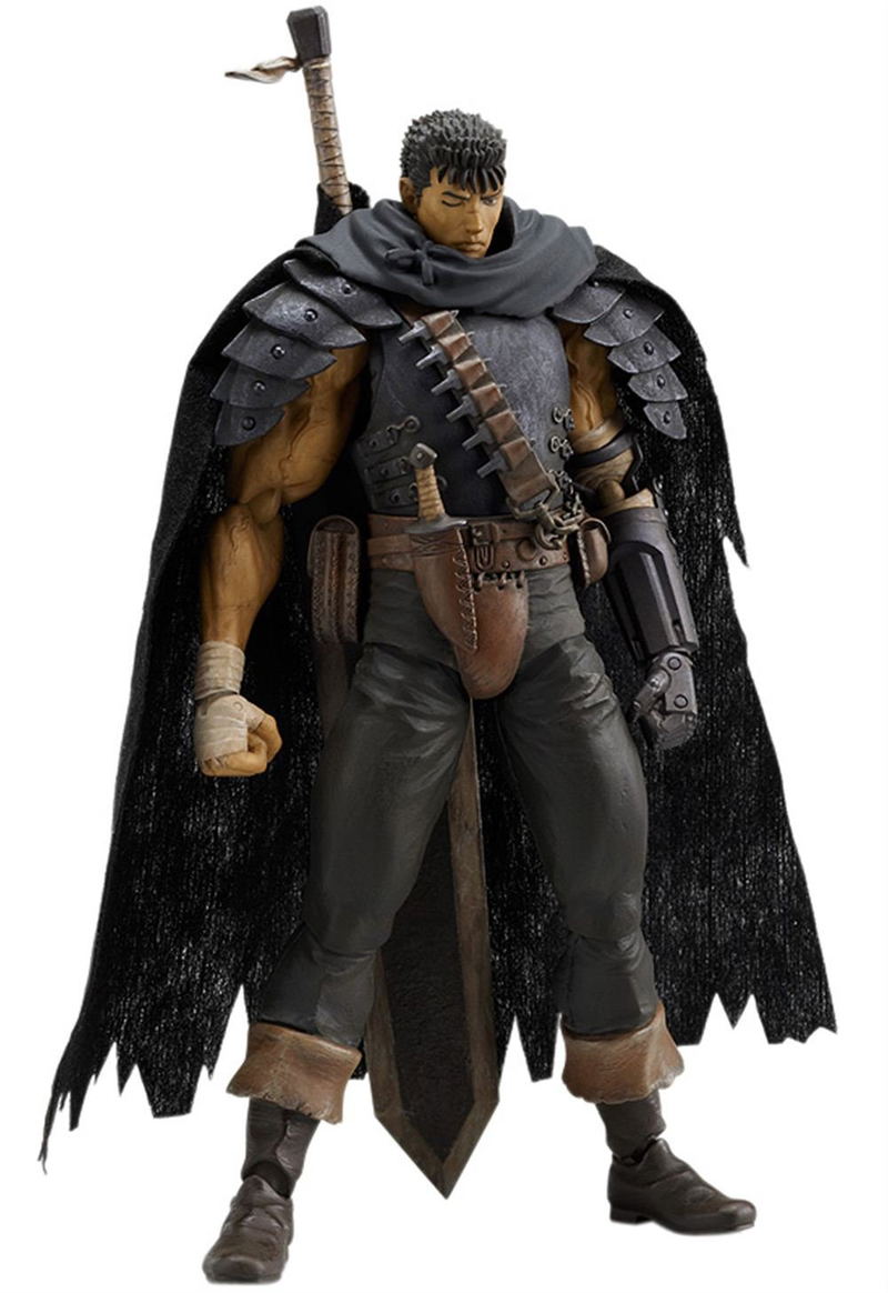 Berserk Non Scale Pre-Painted PVC Figure: figma Guts Black Soldier Ver. image 1
