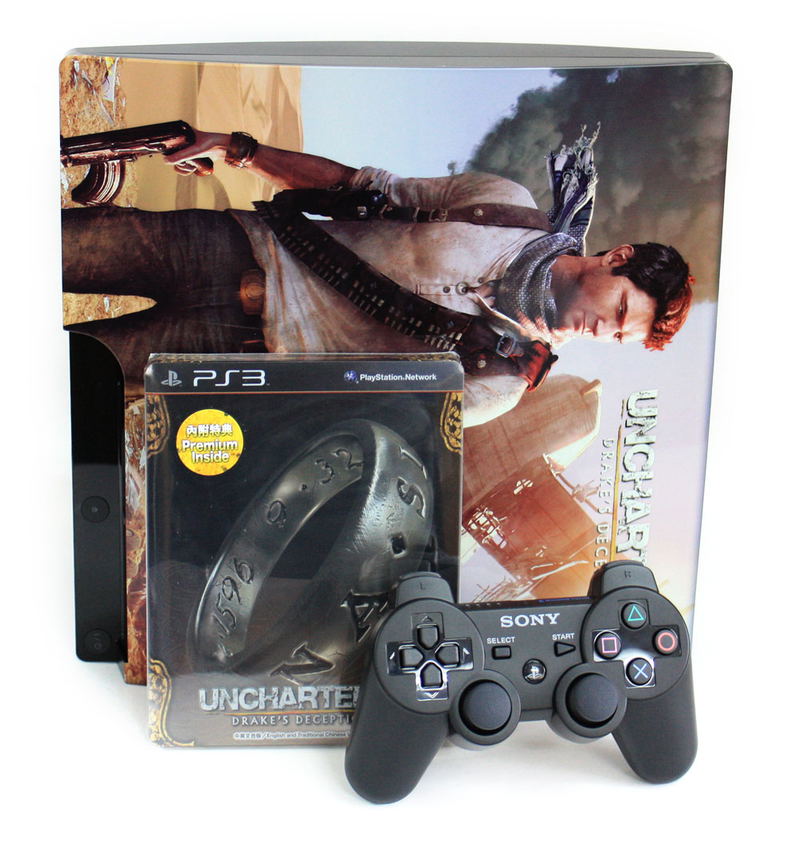 PlayStation3 Slim Console - Uncharted 3: Drake's Deception Value Pack (HDD 320GB Black Model) - 220V image 1