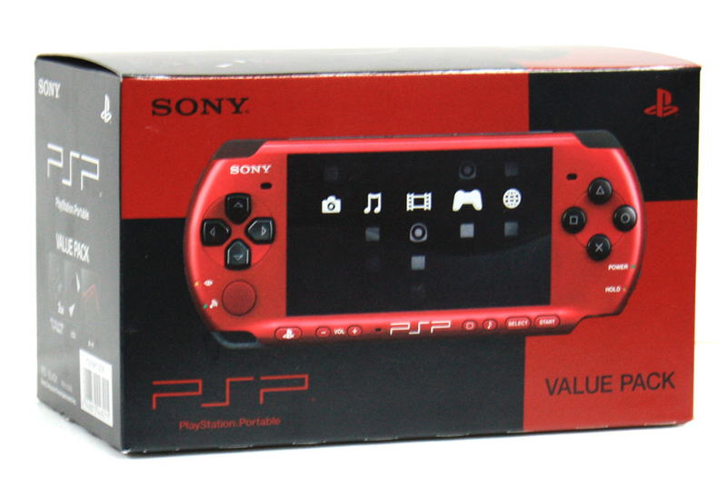 PSP PlayStation Portable Slim & Lite - Black & Red (PSPJ-30026) image 1