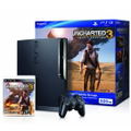 PlayStation3 Slim Console - Uncharted 3: Drake's Deception Value Pack (HDD 320GB Black Model) - 110V thumbnail 1