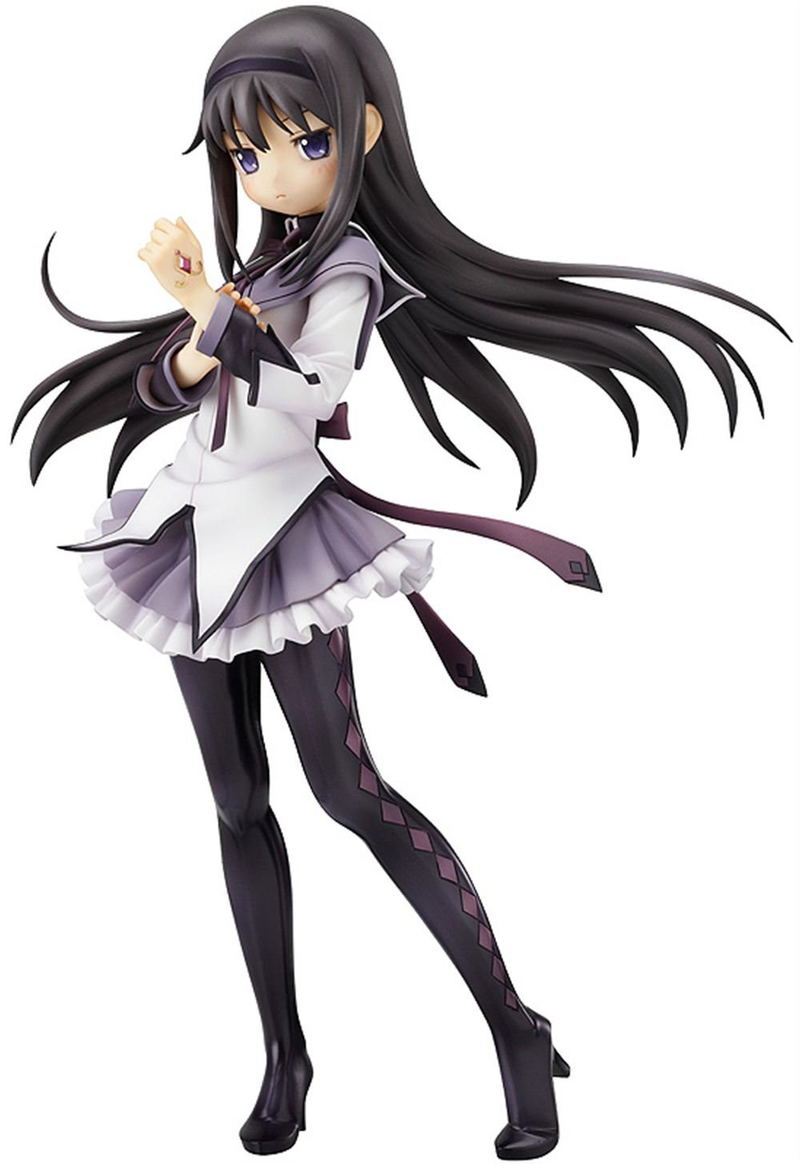 Puella Magi Madoka Magica 1/8 Scale Pre-Painted PVC Figure: Akemi Homura image 1