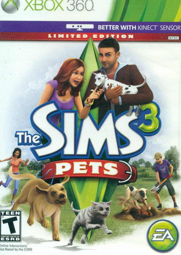 The Sims 3 Pets for Xbox360, Kinect