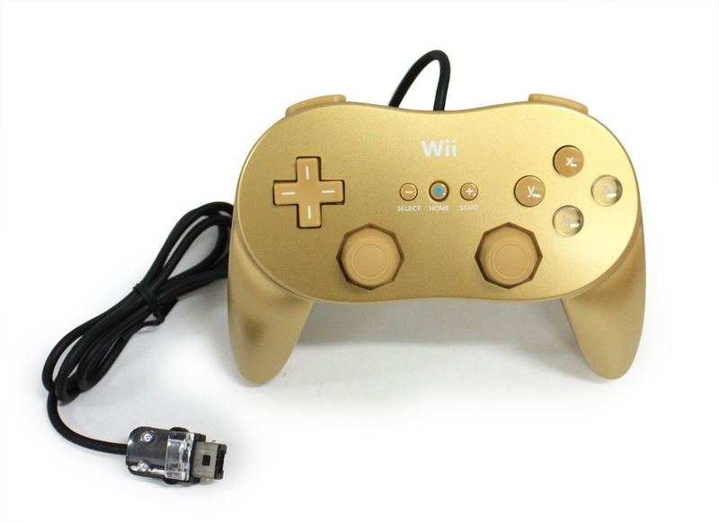 Wii Classic Controller Pro [Club Nintendo Limited Edition] (Gold) image 1