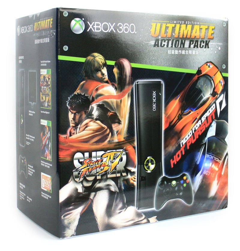 Xbox 360 Elite Slim Console (250GB) Bundle incl. Street Fighter 4 & Need for Speed: Hot Pursuit image 3