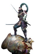 Tekken Tag Tournament 2 1/6 Scale Pre-Painted Cold Cast Fine Art Statue: Yoshimitsu (Re-run) thumbnail 1