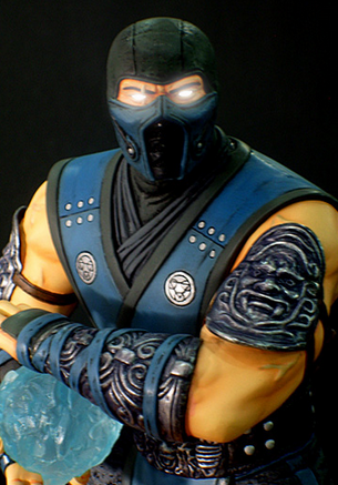 Mortal Kombat 10" Pre-Painted Polystone Statue: Sub-Zero <span class="ext ext_preowned">pre-owned</span> image 1