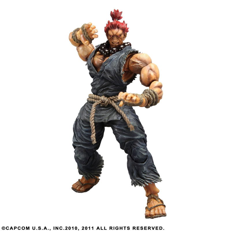 Super Street Fighter IV Arcade Edition Play Arts Kai Series 2 Non Scale Pre-Painted PVC Figure: Akuma image 1