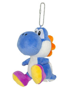 Super Mario Series Plush Doll: Blue Yoshi Mascot image 1