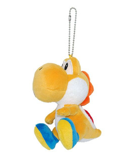 Super Mario Series Plush Doll: Orange Yoshi Mascot image 1