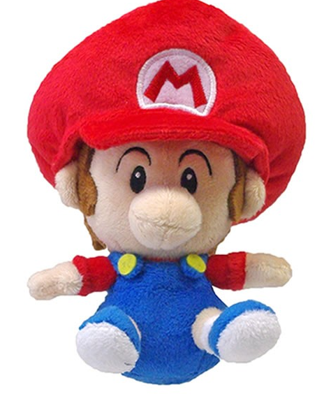 Super Mario Plush Series Doll: Baby Mario (Small Size) image 1