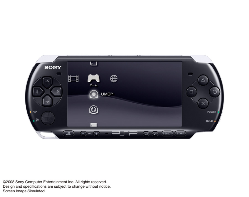PSP PlayStation Portable Slim & Lite - Piano Black (PSP-3000PB) image 1